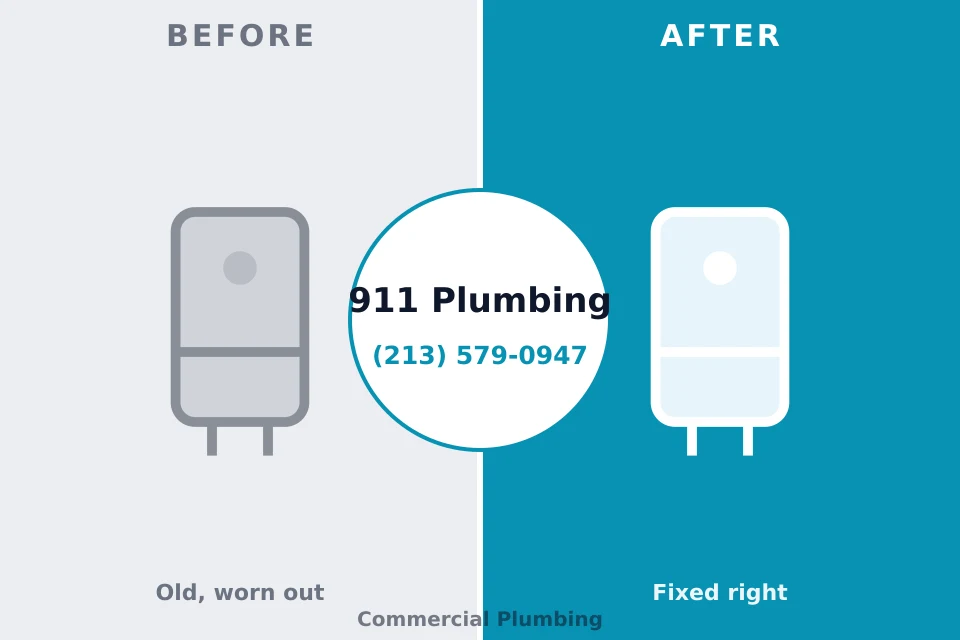 Before and after: plumbing company Pleasant Grove, OH